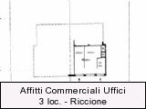 Affitti Commerciali Uffici 3 loc. - Riccione